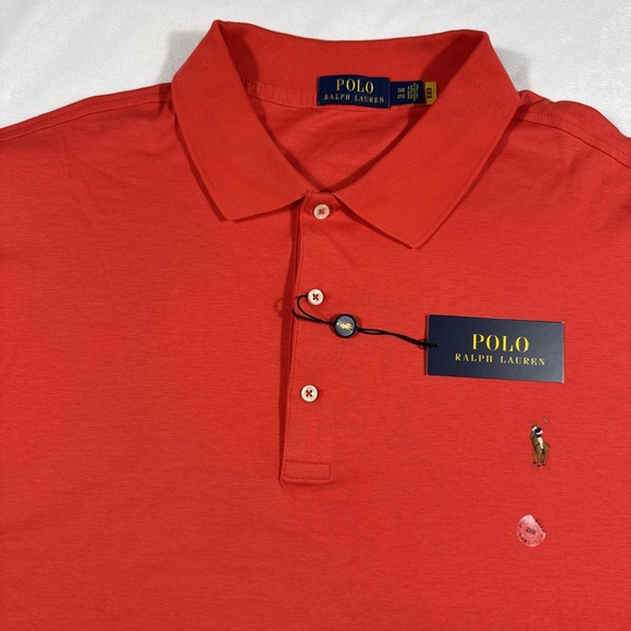 Polo Ralph‎ Lauren Polo Shirt Men's 2XB Big Red Short Sleeve Soft Touch New